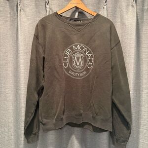 (M) Vintage 90s Y2K Club Monaco Forrest Green Crewneck